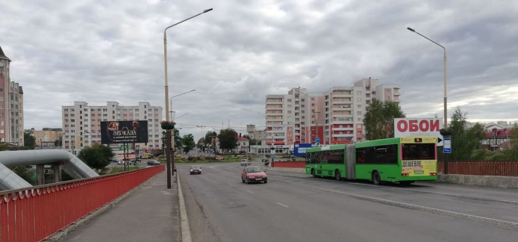 автобусы, транспорт, Барановичи, Беларусь, путепровод
