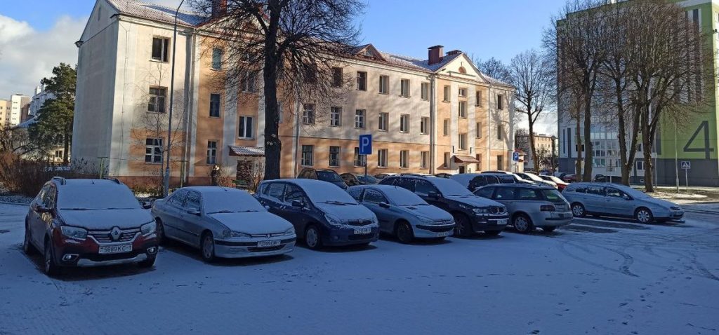 авто, машины, снег, парковать