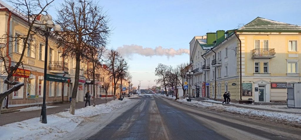 мороз погода зима снег январь утро Советская Барановичи
